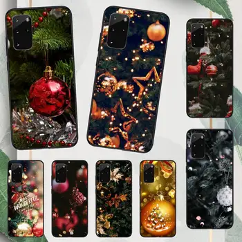 Linksmų kalėdų eglutė laimingų naujųjų metų Telefono dėklas Samsung galaxy S pastaba 22 52 21 20 53 51 71 12 13 10 32 50 fe s plus ultra