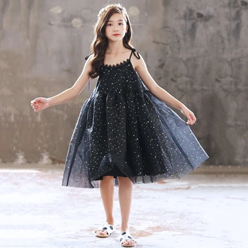 2020 metų Vasaros Naują Stilių Vaikų ir Paauglių Mergaičių korėjos Žvaigždė Tinklelio Suknelė Suspender Princesė Suknelės Mielas Kūdikis Mergaičių Šalies Drabužių, #8810