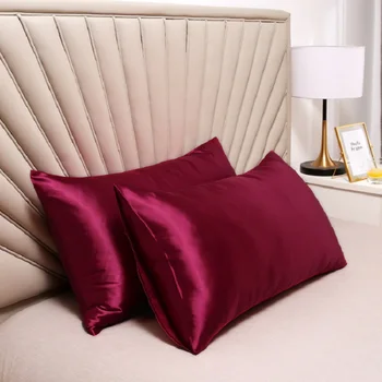 2 vnt užvalkalas prabanga modeliavimas mulberry šilko vientisa spalva namų miegamajame aukštos kokybės apdailos pagalvėlė padengti
