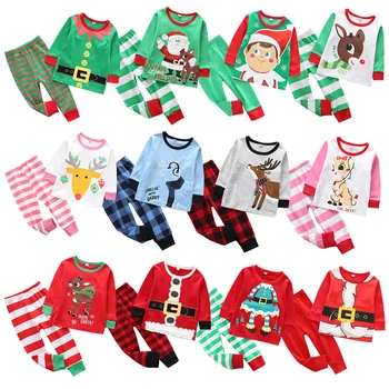 2021 Berniukų Pižama Vaikams Helovinas Kalėdų Pajama Komplektai Kūdikis Sleepwear Vaikams, Naktiniai Drabužiai Ilgomis Rankovėmis Žiemos Drabužių