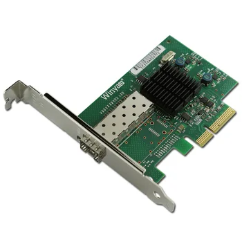 Single Port Gigabit Fibre Channel Server Adapter PCI-E X4 Kortelės JL82576EB Lustų rinkinys
