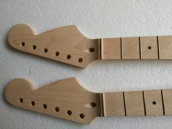1 vnt Elektrinės gitaros kaklo Klevo medienos Fretboard Truss Rod 21 nervintis juostelės klevas kaklo, kad tvarsčių galvos