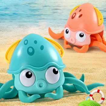 Vaikų Baseinas Vonios Žaislai Pėsčiomis Octopus Vandens Žaisti Vėjo-iki Grandinės Clockwork Plūduriuojantis Žaislai, Kūdikių Vonios Žaislai, Dovanos