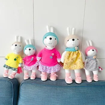 Metoo Triušis Lėlės Pliušinis Žaislas Įdaryti Lėlės Mergaitė Miega su Pagalve Vaikus Mergina Gimtadienio dovana Vaikams, Žaislai