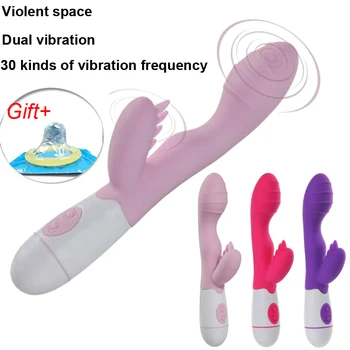 30 Greičio Dviguba Vibracija AV Magic wand G spot Rabbit Vibratorius, sekso žaislai, moters Makšties Klitorio stimuliatorius massager Sextoy femme