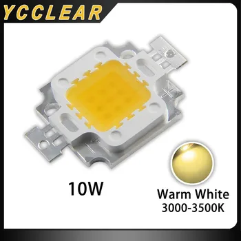 YCCLEARA Epistar Chip Diodų 10W Šiltai Balta 3000-3500k LED Didelės Galios Šviesos skleidimo SMD, 