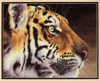 MM Mielas kryželiu rinkiniai Skaičiuojami Kryželiu Rinkinys Regal Tiger Galvos reto Grožio silpnas, 35171