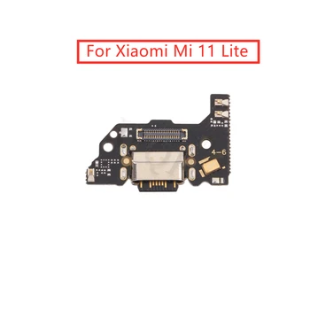 Už Xiaomi Mi 11 Lite USB, Įkroviklio Jungtis, Flex Kabelis USB Įkrovimo Dokas PCB Lenta Flex Kabelis Audio Jack Remontas, Dalys