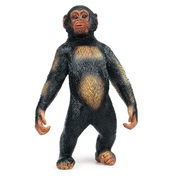 modeliavimas kietas laukinės gamtos modelis, Vaikų žaislai Šimpanzė Zoologijos sodo Beždžionė, plastikinės lėlės, papuošalai