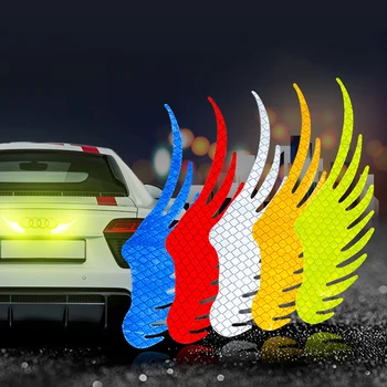 Kūrybinė Asmenybė Automobilių Lipdukas Gyvūnų Modelio Animacinių Filmų Angelas Sparnų Vinilo Decal Įbrėžimų Padengti Automobilio Šviesą Atspindintys Lipdukai