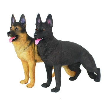 Vokiečių Aviganis Gyvūnų Modeliavimas Didelis Šuo, Naminių gyvūnų figūrėlių, Modelį PVC Aukštos Kokybės Gyvas Žaislas Vaikams Dovanų