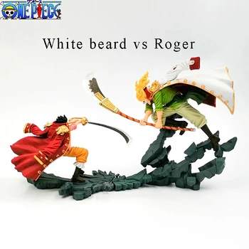 Bandai Anime One Piece Jaunų Whitebeard Mūšis Roger Sanji Zoro Ace Chopper Vertus Modelis Ornamentu Veiksmų Skaičius, Žaislai, Vaikų Berniukas
