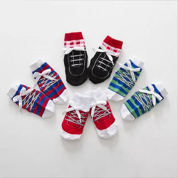 Iki 2017 m. Pavasario Rudens Karšto Mielas, Vaikams, batai, Kojinės klasikinio kūdikių Kojinės 0 4y bamblys Merginos stripe Socks