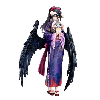 23cm Overlord Albedo Pav Yukata Chalatas PVC Anime Seksualus Žaislas Modelis Statula Lėlės Suaugusiųjų Dovanų Kolekcija