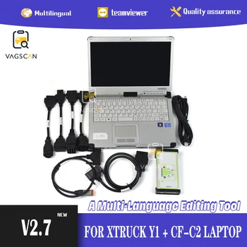 SF-C2 Nešiojamas auto scanner tool vocom 88890300 xtruck Y1 sunkvežimių diagnostikos ptt2.7 programos