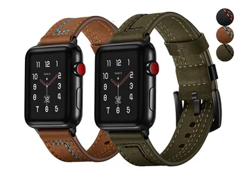 Odinis Dirželis, apple watch band 44mm 38mm 42mm 40mm 41mm 45mm natūralios Odos watchband diržo apyrankę iWatch 
