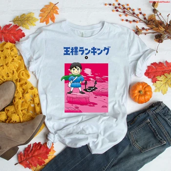Reitingas Karalių Ousama Reitingą Anime T-marškinėliai Moterims, Vyrams, Drabužiai, Animacinių filmų Kawaii Boji ir Kage Anime, Manga White Tee Marškinėliai