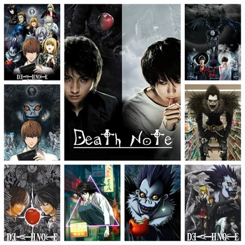 Nežinia Anime Serijos Death Note Ryuk Light Yagami Plakatas Diamond Tapybos Meną Visiškai Gręžimo Siuvinėjimo Kryželiu Rinkinys Namų Dekoro
