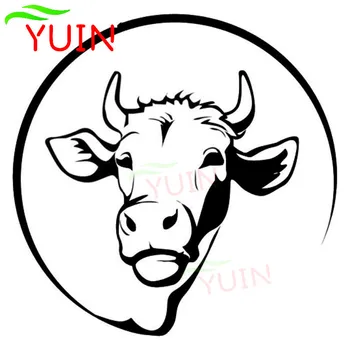 YUIN Jersey Karvė Modelis Meno PVC Automobilių Lipdukas Kūrybos Sunkvežimių Decal Mados Apdailos Priedai Vandeniui nuo Saulės poveikio apsaugantys Lipdukai