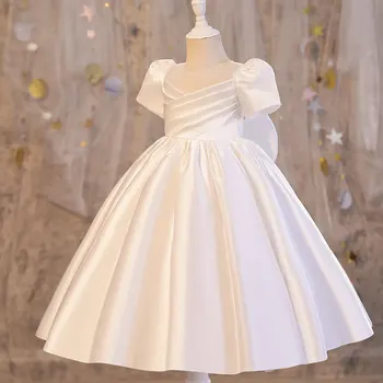 1-10 Amžiaus Prabanga Vakarinę Suknelę Merginos Ilgai Princesė Dress Purus Vaikų Fortepijono Gimtadienis Kostiumas Naujas Bridesmaids Suknelės