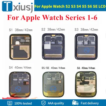 Originalą iWatch Serija 1 2 3 LCD Ekranas Jutiklinis Ekranas skaitmeninis keitiklis Asamblėjos Apple Žiūrėti Serijos 4 5 6 SE LCD + Įrankiai
