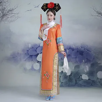 Siuvinėjimo mergina Čing Dinastija Princesė Kostiumas moterų Hanfu senovės teismas suknelė cosplay etapo veiklos