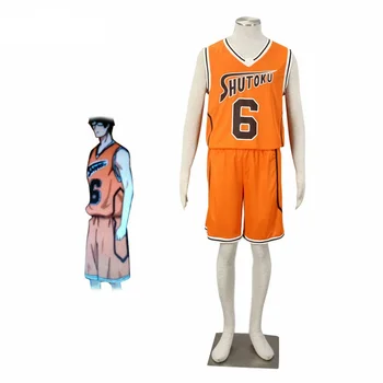 Oranžinė Kuroko no basket Nr. 6 Midorima Shintaro Cosplay Kostiumų Shutoku Krepšinio Kostiumas