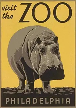 Filadelfijos Zoologijos sodas Vintage Retro Reklamą, Emalio, Metalo, SKARDOS Pasirašyti Sienos PLOKŠTELĖS Retro Sienos Juostoje Namuose Pub Derliaus Kavinė Dekoras