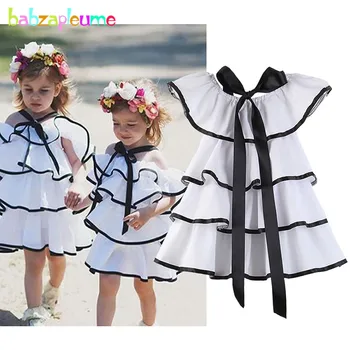 babzapleume Vasaros Bamblys Drabužiai Vaikams 2019 Mados Šalies Vaikų Kostiumas Baby Princess Dress Mergaitės Suknelės BC1831