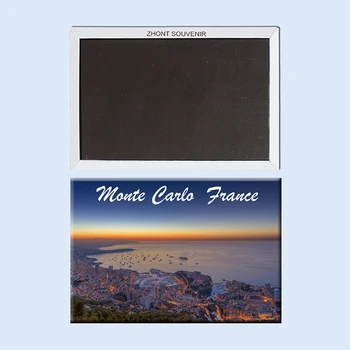 Vakare Monte Karle Prancūzija 22636 dovanos draugams Kraštovaizdžio Magnetinio šaldytuvas Kelionių suvenyrai