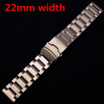 22mm Rose Aukso Watchband Žiūrėti Vyrų Juostos Kietosios Nerūdijančio Plieno Apyrankė Dirželis Valandas GD015922