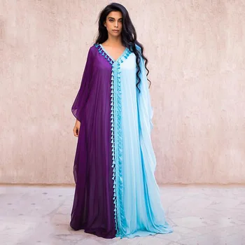 2022 Vėliau kaip Musulmonų Abaja Suknelė didelio Dydžio, ilgomis Rankovėmis Marškinėliai Moterų Suknelė Musulmonų Kaftan Abaja Suknelė Skraiste YJ908-6