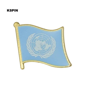 Jungtinių Tautų Vėliava Atlapas pin Emblemos Ant Pin Sagės Papuošalai Rozetten Tėtis KS-0255