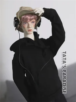 BJD doll hoodie drabužius 1/3 1/4 BJD SD Stiprus Dėdė lėlės juoda atsitiktinis megztinis lėlės drabužių priedai